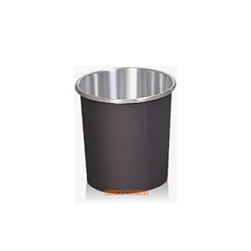 aluminio lixeira cesto capa pvc