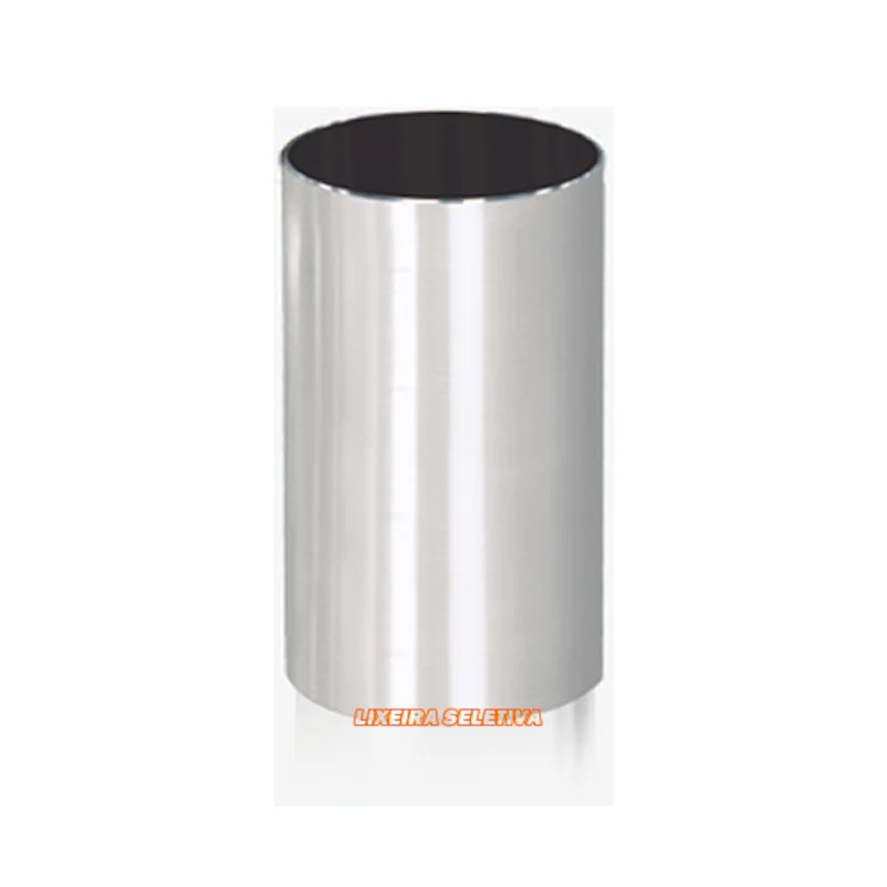 lixeira aluminio escovado