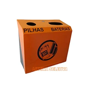 lixeira seletiva descarte correto pilhas baterias