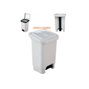 lixeira seletiva plastica com pedal 50 litros