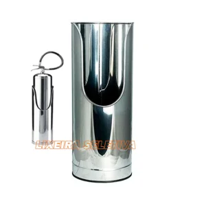 Suporte extintor modelo batom inox