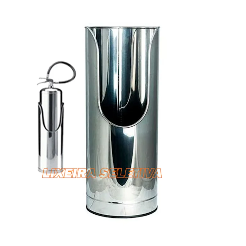Suporte extintor modelo batom inox