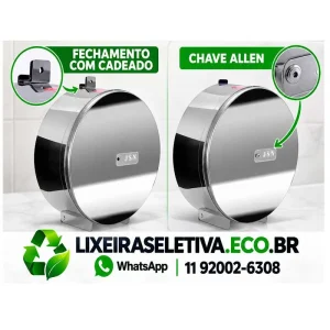 Suporte Papel Higiênico Rolão Inox