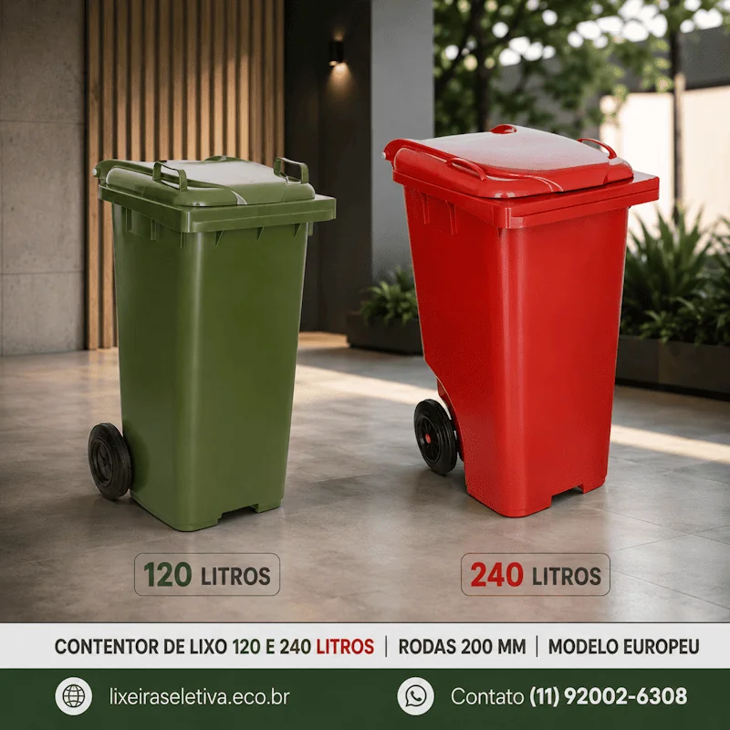 Contentor de Lixo 120 e 240 Litros
